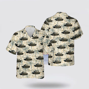 Army Hawaiian Shirt, US Army M60A3 Patton Hawaiian Shirt