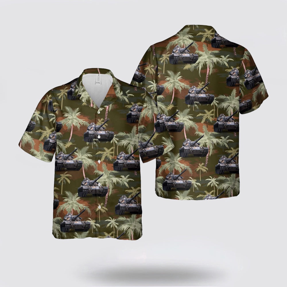 Army Hawaiian Shirt, US Army M60A3 of 3rd Battalion, 32nd Armor Hawaiian Shirt