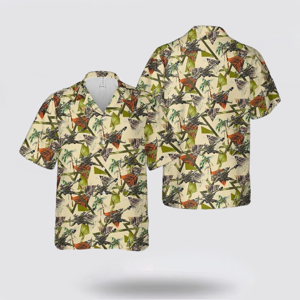 Army Hawaiian Shirt, US Army M777 Howitzer Hawaiian Shirt