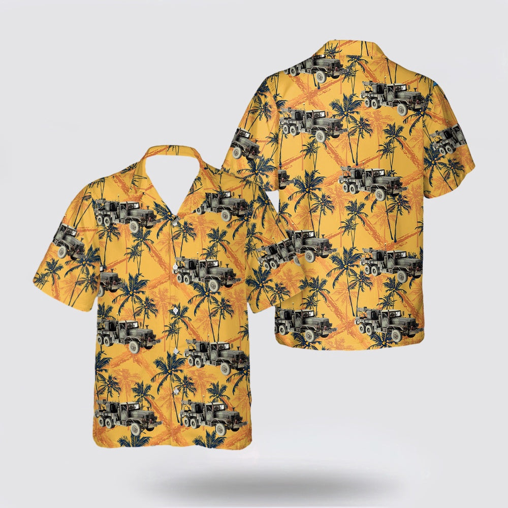 Army Hawaiian Shirt, US Army M816 Medium Wrecker Truck Hawaiian Shirt