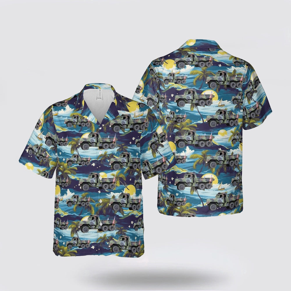 Army Hawaiian Shirt, US Army M929 5-ton 6x6 Hawaiian Shirt