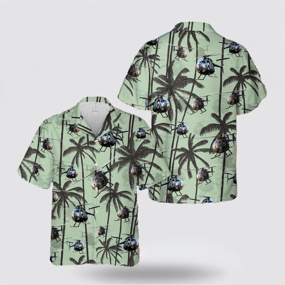 Army Hawaiian Shirt, US Army MH-6 n AH-6 Little Bird Hawaiian Shirt