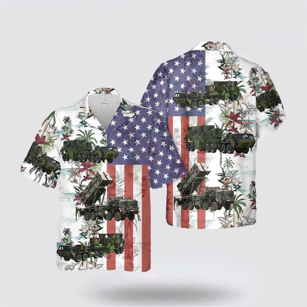 Army Hawaiian Shirt, US Army MIM-104 Air defense Hawaiian Shirt, Military Hawaiian Shirt