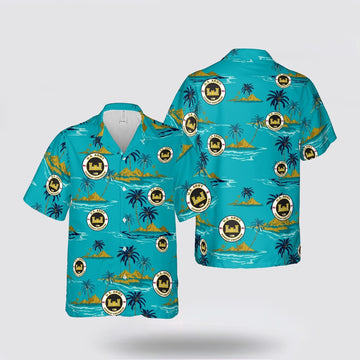 Army Hawaiian Shirt, US Army MOS 12B Combat Engineer Hawaiian Shirt