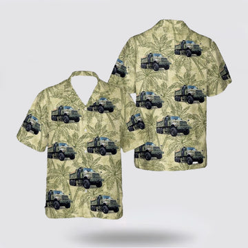 Army Hawaiian Shirt, US Army Mack Defense M917A3 Heavy Dump Trucks (HDTs) Hawaiian Shirt