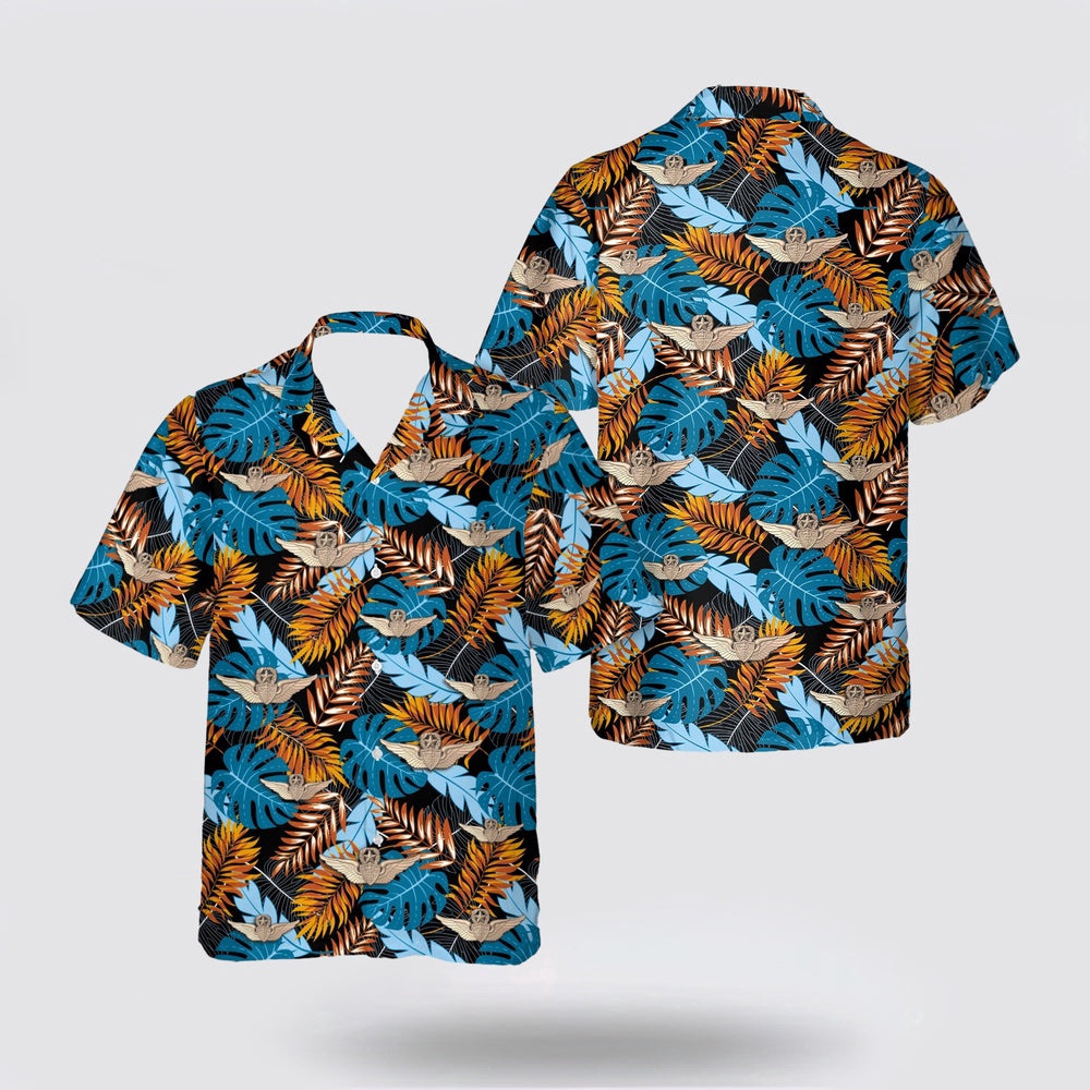 Army Hawaiian Shirt, US Army Master Flight Surgeon Wings Hawaiian Shirt