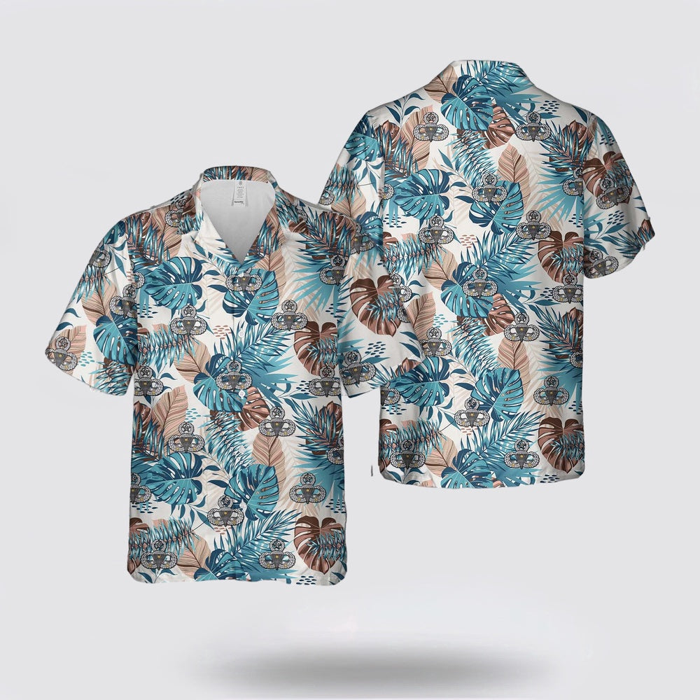 Army Hawaiian Shirt, US Army Master Jump Wings with 3 Combat stars Hawaiian Shirt