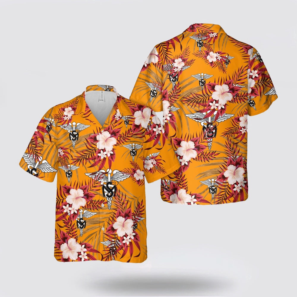 Army Hawaiian Shirt, US Army Medical Service Corps Branch Hawaiian Shirt