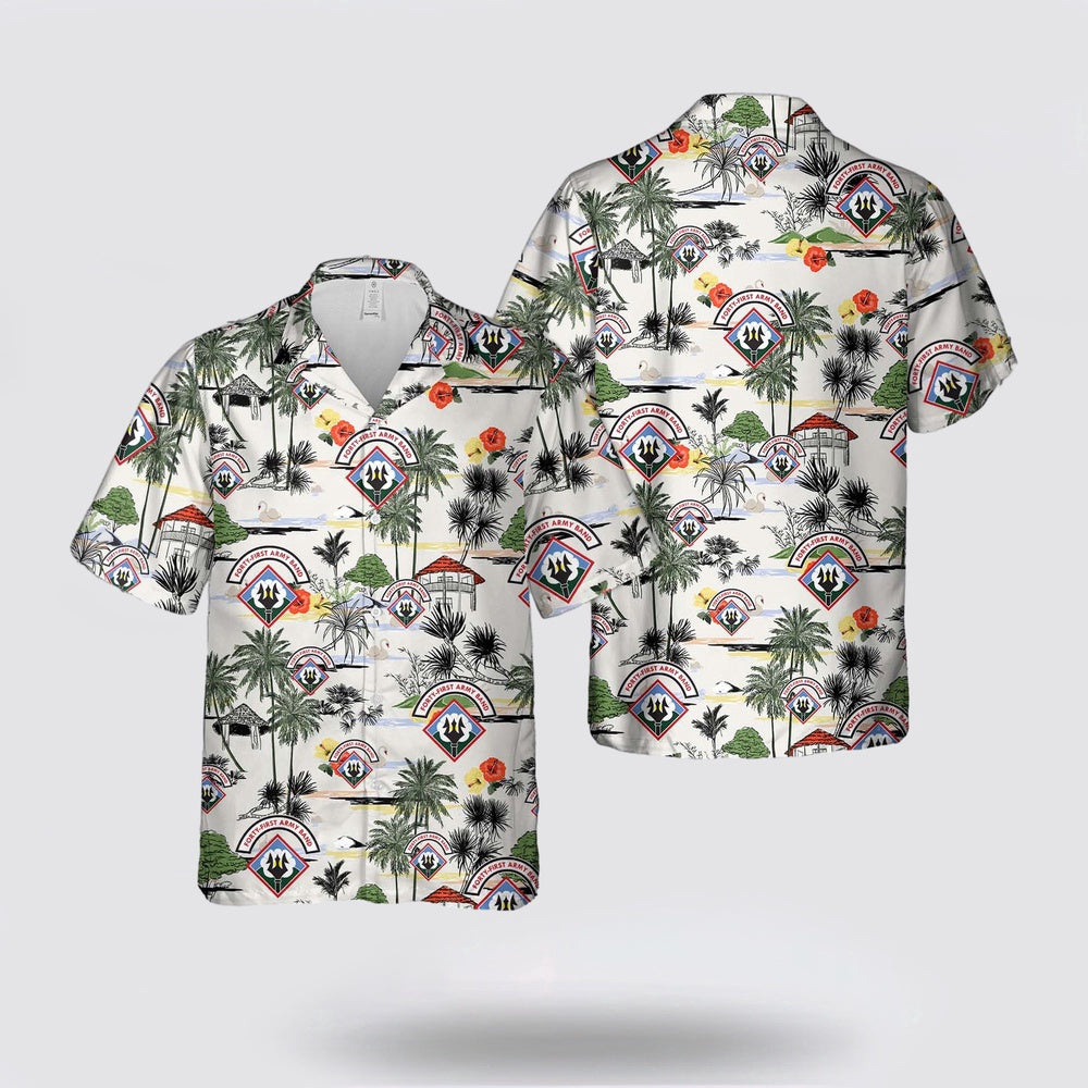 Army Hawaiian Shirt, US Army Mississippi Army National Guard 41st Army Band Hawaiian Shirt