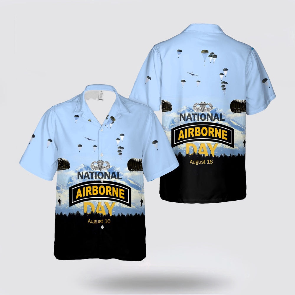 Army Hawaiian Shirt, US Army National Airborne Day Hawaiian Shirt