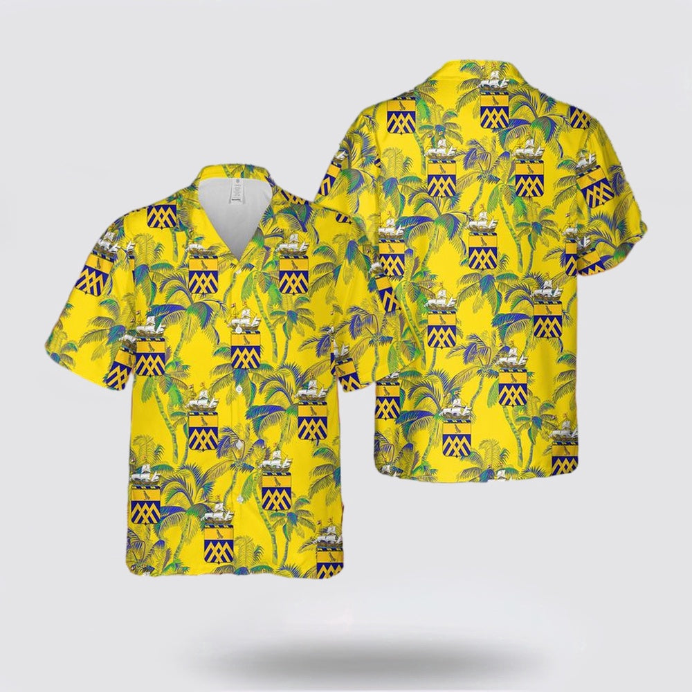 Army Hawaiian Shirt, US Army New York Army National Guard 101st Cavalry Regiment Hawaiian Shirt