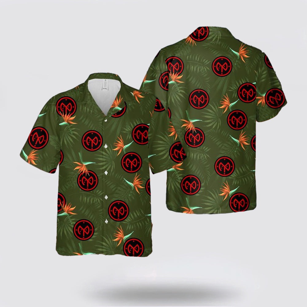 Army Hawaiian Shirt, US Army New York Army National Guard 27th Infantry Brigade Combat Team Hawaiian Shirt