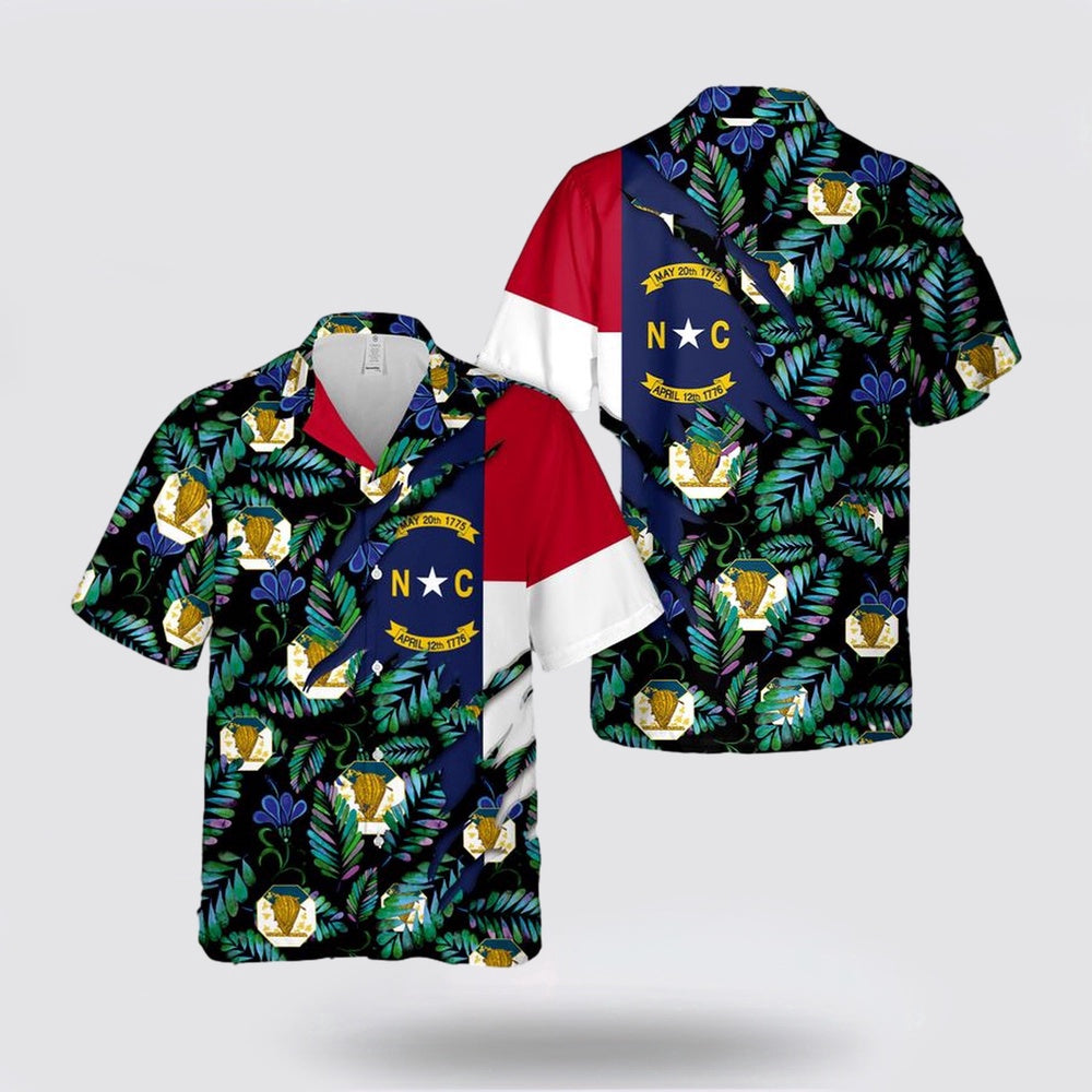 Army Hawaiian Shirt, US Army North Carolina Army National Guard Hawaiian Shirt