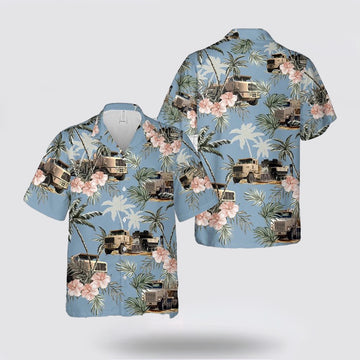 Army Hawaiian Shirt, US Army Oshkosh M1070 (M1070 Combo with M1A1) Hawaiian Shirt