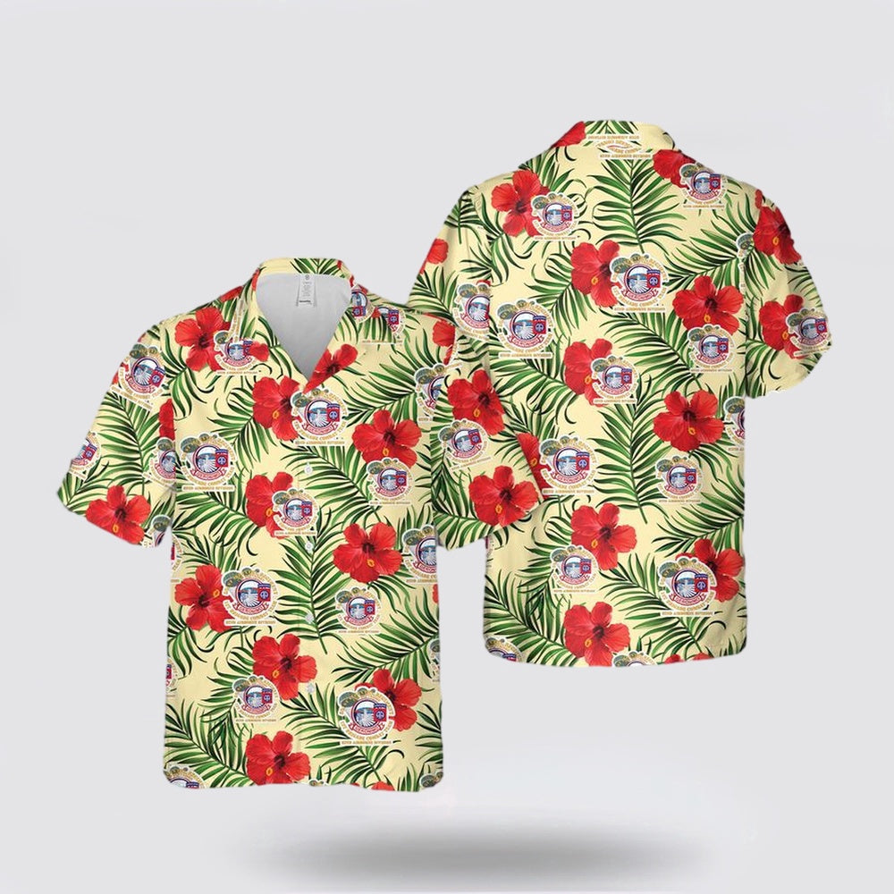 Army Hawaiian Shirt, US Army Parachute 501st Infantry Regiment 1st Bde Cbt Tm 82nd Airborne Division Hawaiian Shirt