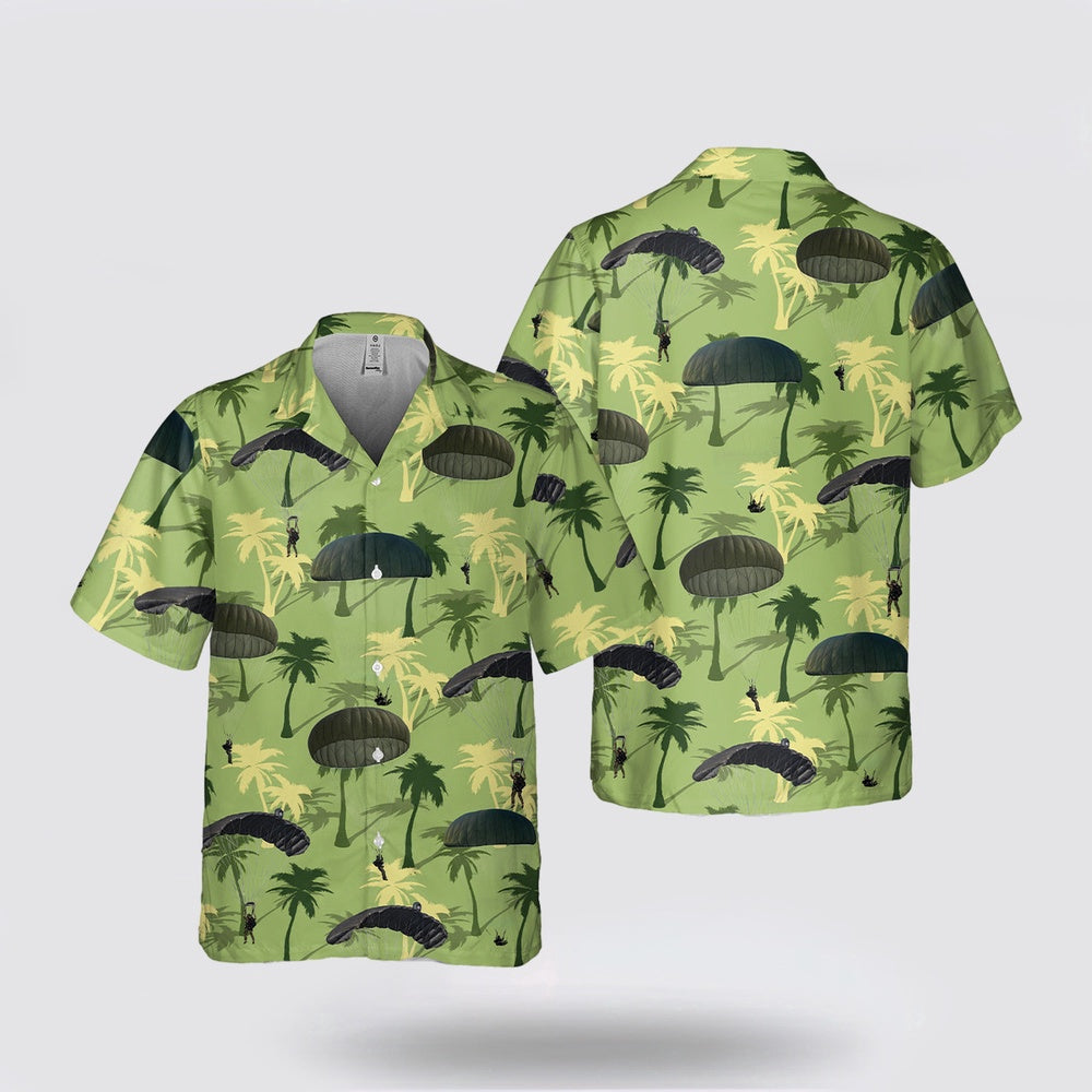 Army Hawaiian Shirt, US Army Paratroopers Pocket Hawaiian Shirt