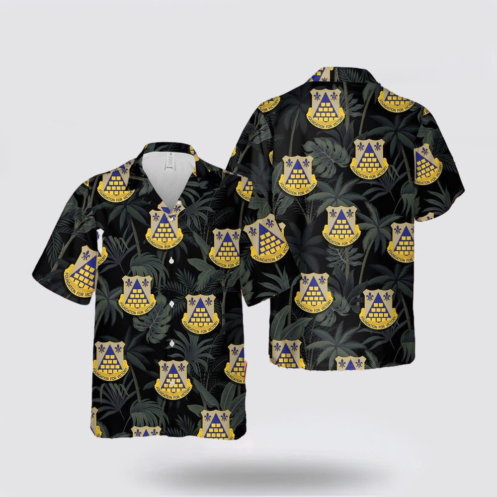 Army Hawaiian Shirt, US Army Quartermaster Corps 61st Quartermaster Battalion Foundation for Victory Hawaiian Shirt