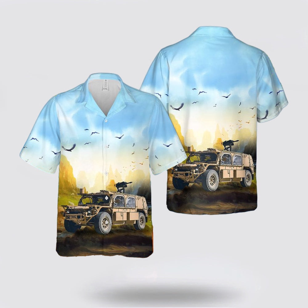 Army Hawaiian Shirt, US Army RG-31 Mine Protected Armored Personnel Carrier (MPAPC) Hawaiian Shirt