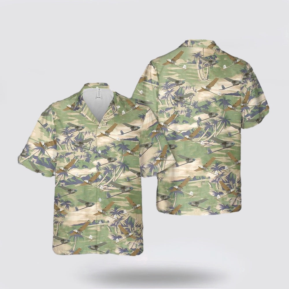 Army Hawaiian Shirt, US Army RQ-11B Raven Hawaiian Shirt