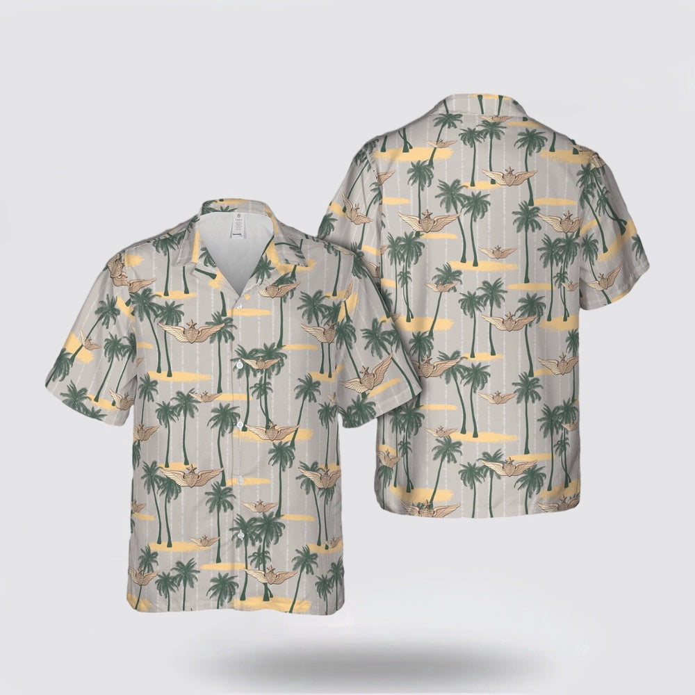 Army Hawaiian Shirt, US Army Senior Flight Surgeon Wings Hawaiian Shirt