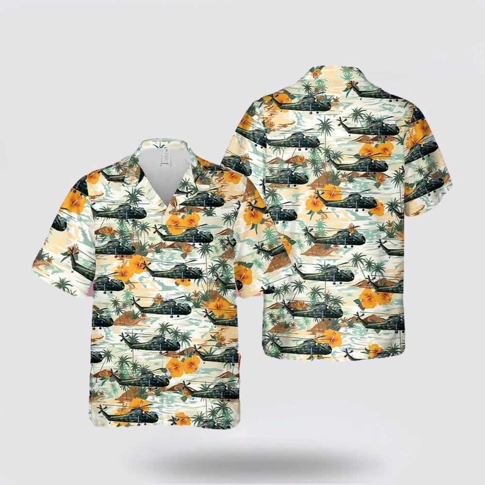 Army Hawaiian Shirt, US Army Sikorsky CH-37B Mojave (S-56) Hawaiian Shirt