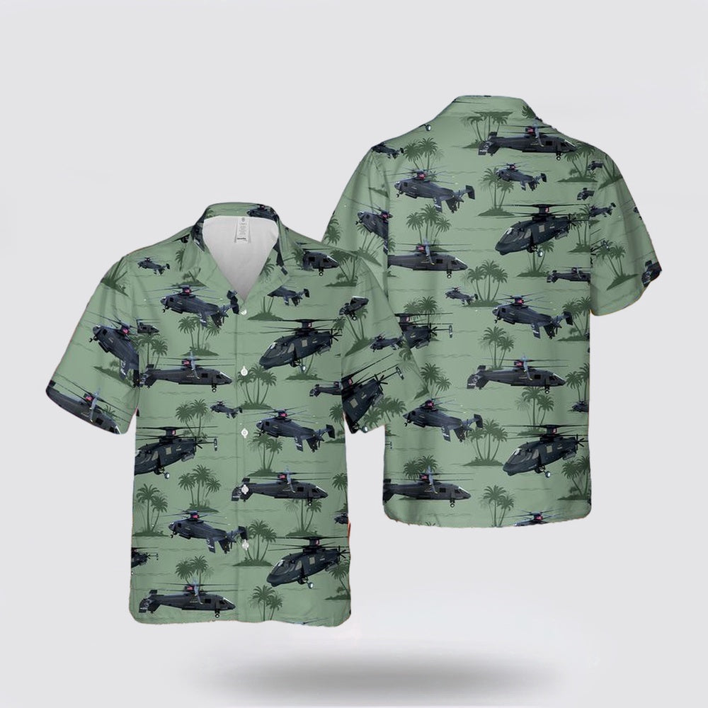 Army Hawaiian Shirt, US Army Sikorsky S-97 Raider Hawaiian Shirt