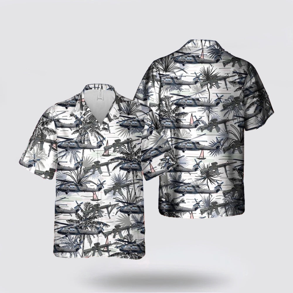 Army Hawaiian Shirt, US Army Sikorsky UH-60M Black Hawk Hawaiian Shirt