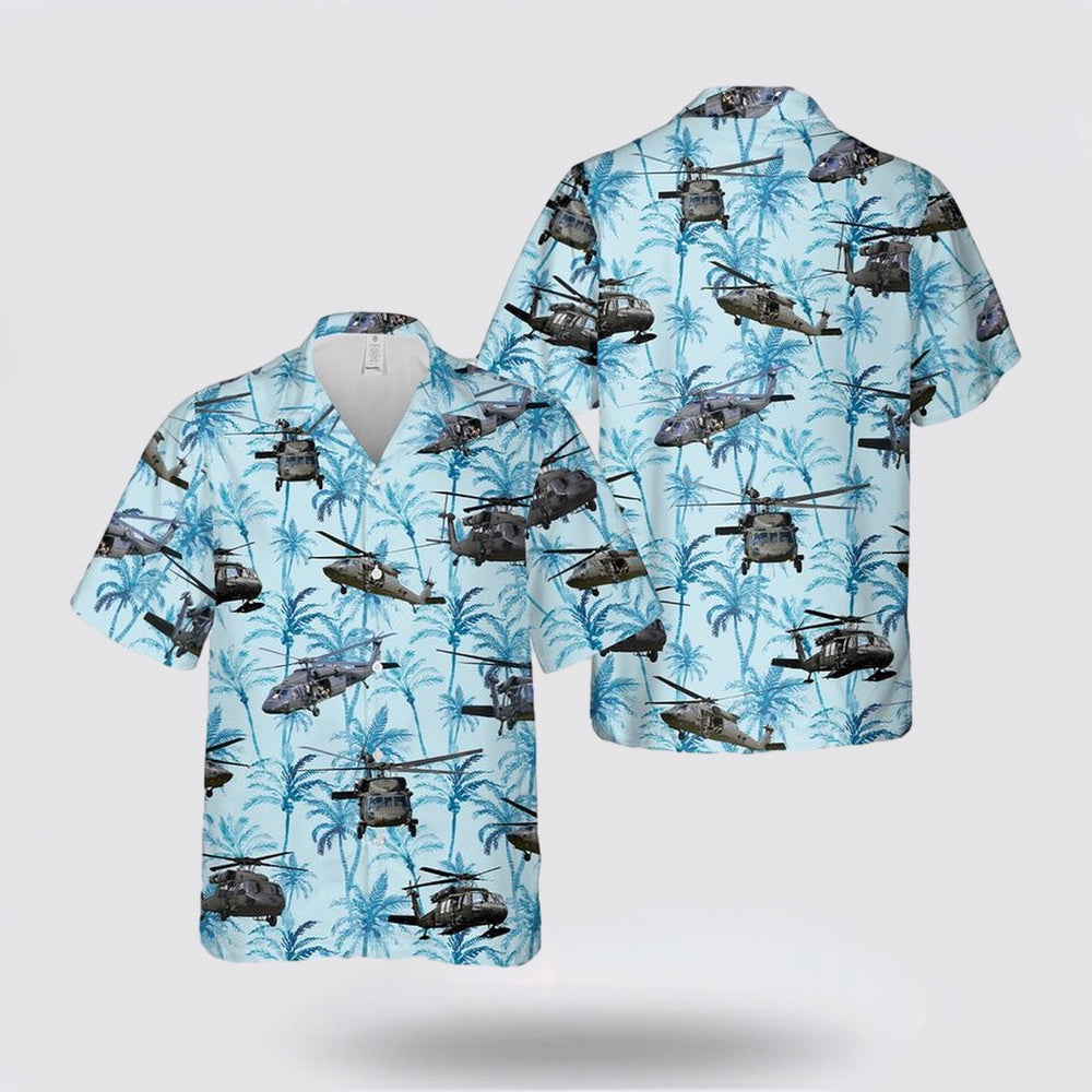 Army Hawaiian Shirt, US Army Sikorsky UH-60 Black Hawk Hawaiian Shirt