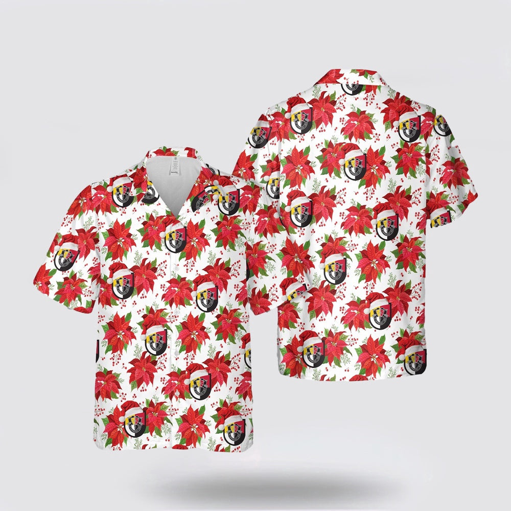 Army Hawaiian Shirt, US Army Special Forces 3rd Special Forces Group (Airborne) (3rd SFG(A)) Christmas Hawaiian Shirt