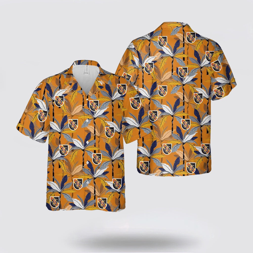 Army Hawaiian Shirt, US Army Special Forces 5th Special Forces Group (Airborne) (5th SFG (A)) Hawaiian Shirt