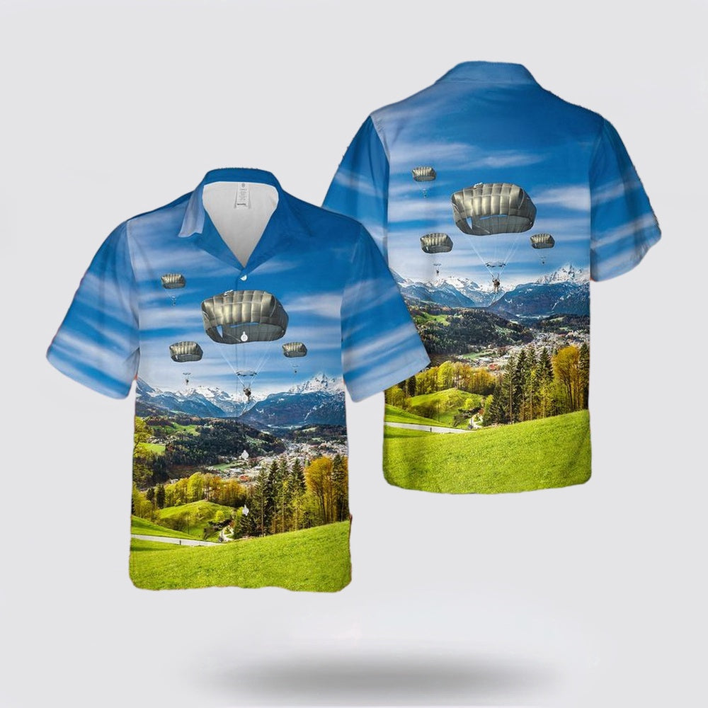 Army Hawaiian Shirt, US Army T-11 Parachute Of 173rd Infantry Brigade Combat Team Hawaiian Shirt