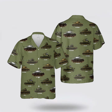 Army Hawaiian Shirt, US Army Tank Of WWII Hawaiian Shirt