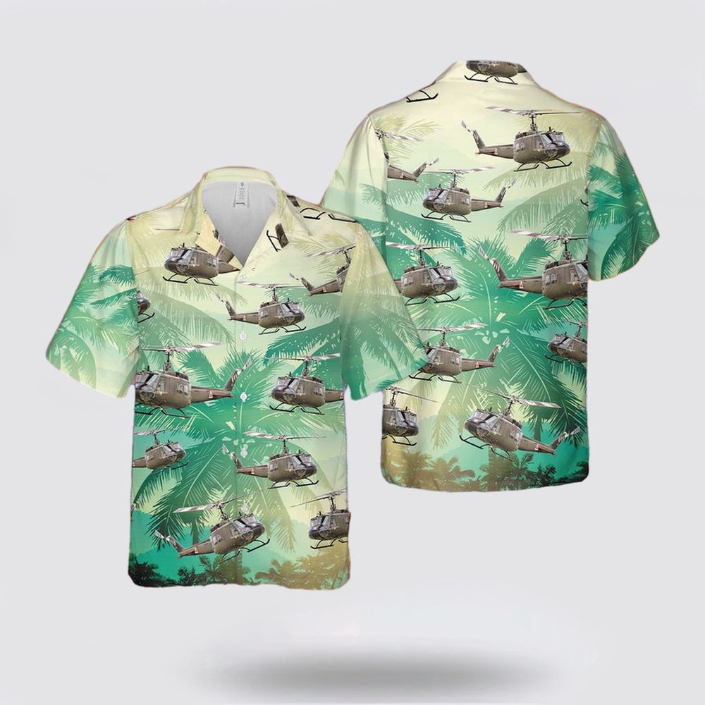 Army Hawaiian Shirt, US Army UH-1 Huey Hawaiian Shirt