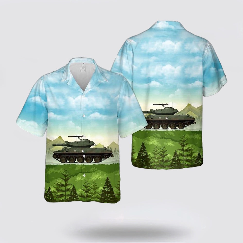 Army Hawaiian Shirt, US Army XM551 Sheridan Pilot number 12 back in 1964 Hawaiian Shirt
