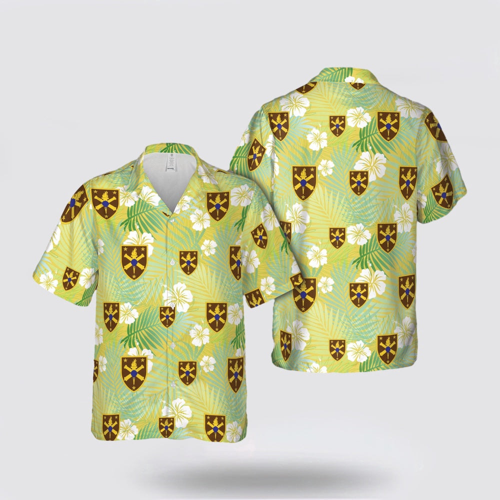 Army Hawaiian Shirt, United States Army's Warrant Officer Career College (USAWOCC) Hawaiian Shirt, Military Hawaiian Shirt