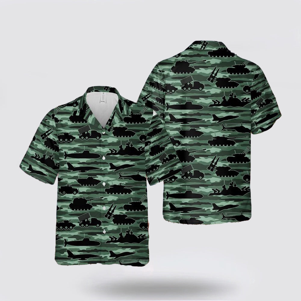 Army Hawaiian Shirt, Us Army Equipment Hawaiian Shirt