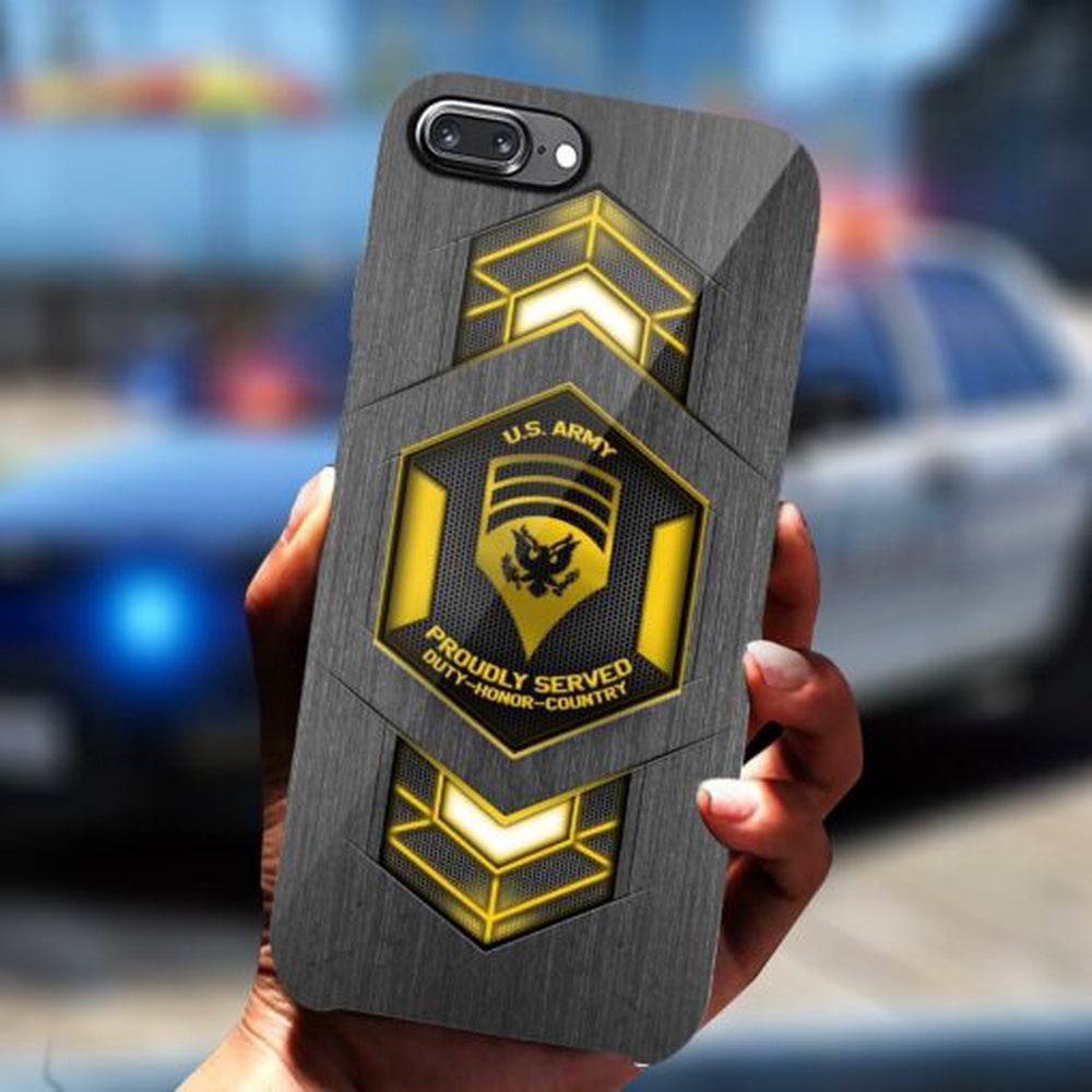 Army Phone Case, Us Army Custom Phone Case For Military,Gifts For Veteran Phone Case, Military Phone Cases