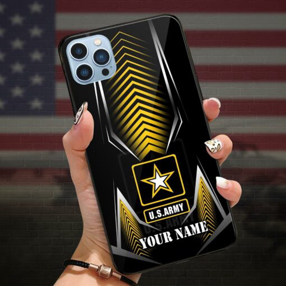 Army Phone Case, Us Army Veteran phone case, Gifts for Father, Custom Gifts for veteran, Military Phone Cases