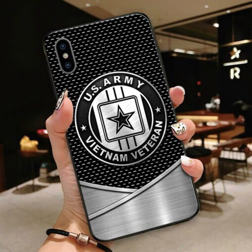 Army Phone Cases, Normal Phone Case All Over Printed United States Army Vietnam Veteran, Military Phone Cases