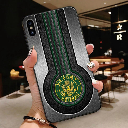 Army Phone Cases, Normal Phone Case For United States Army Veteran All Over Printed, Military Phone Cases