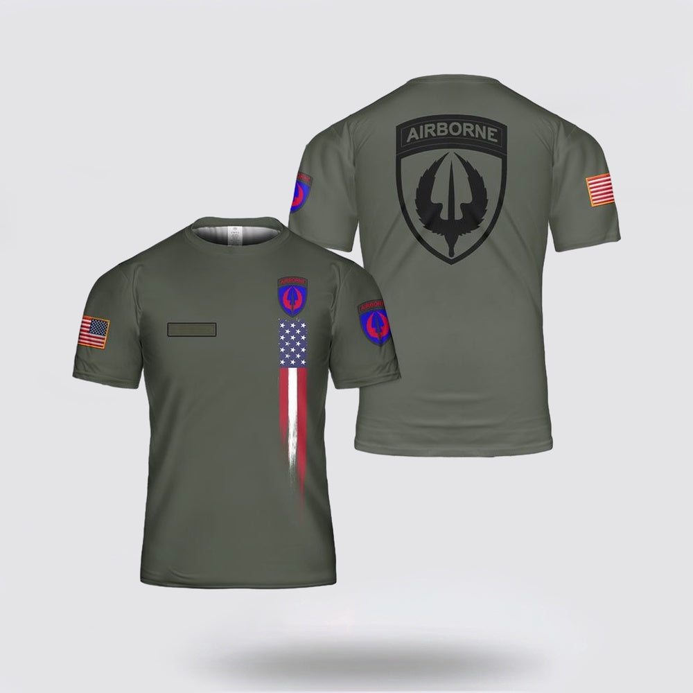 Army T Shirt, Custom Name US Army Special Operations Aviation Command (USASOAC) T Shirt 3D