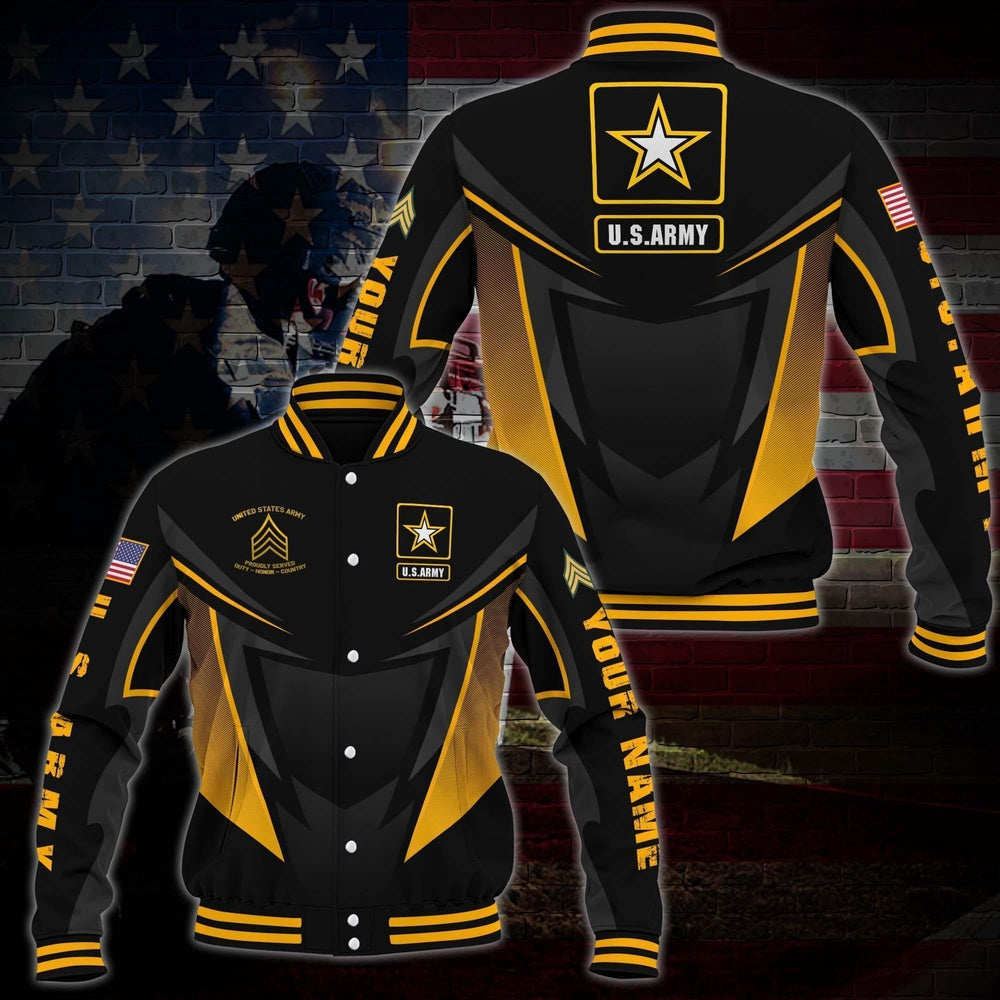 Army Veteran Jacket, Us Army Veteran Military Jacket Baseball Jacket Custom Shirt, Gifts For Veteran