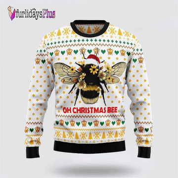 Bee Merry Christmas Ugly Christmas Sweater Gift, Sweater Gifts For Pet Lover