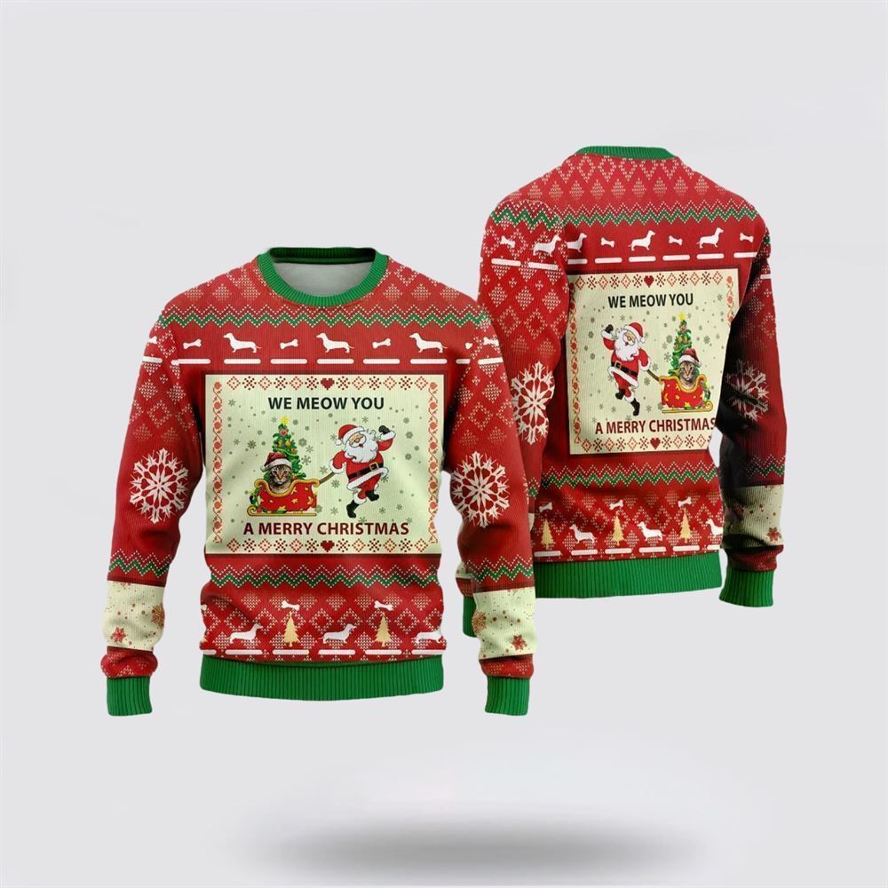 Bengal Cats Ugly Christmas Sweater, Christmas Sweater For Cat Lover