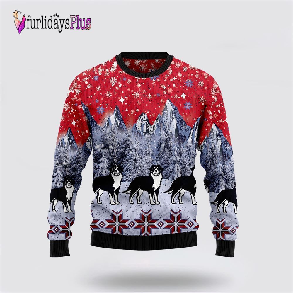 Bernese Mountain Dog Snow Ugly Christmas Sweater, Dog Lover Christmas Sweater