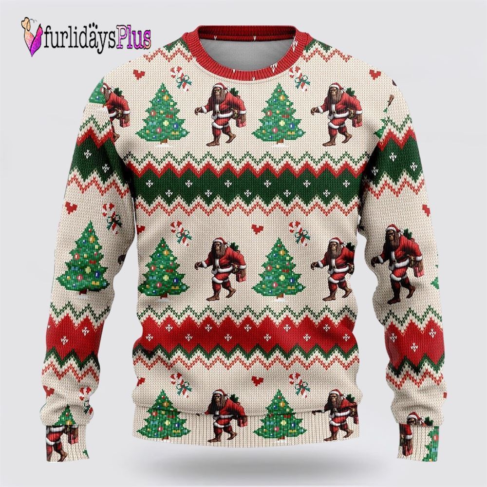 Bigfoot Bring Your Gift  Ugly Christmas sweater, Best Gift For Christmas