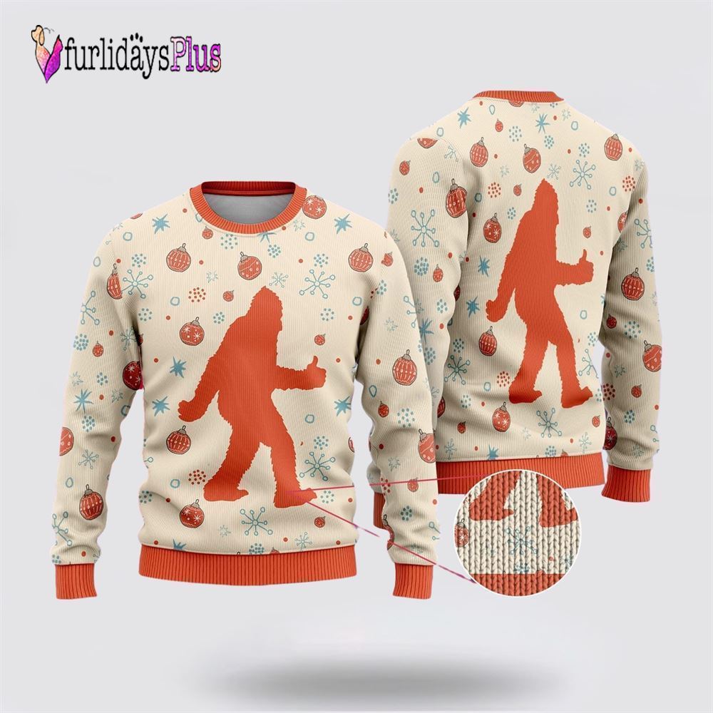Bigfoot Funny christmas Ugly Christmas Sweater, Best Gift For Christmas