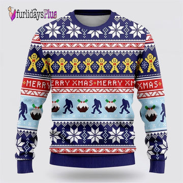 Bigfoot Merry Xmas Ugly Christmas Sweater, Best Gift For Christmas