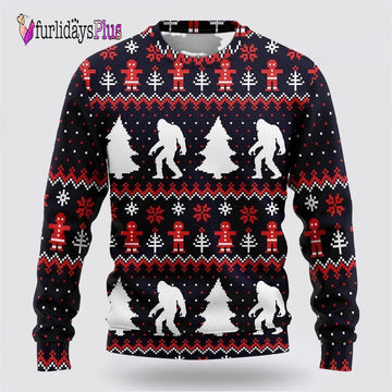 Bigfoot Sweet Ginger Cookies Ugly Christmas Sweater, Best Gift For Christmas