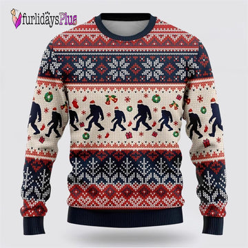 Bigfoot Ugly Christmas Sweater, Best Gift For Christmas